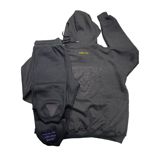 7HE BRAVE "FRESHMAN" HOODIE SET (7HE BANK - PURPLE)