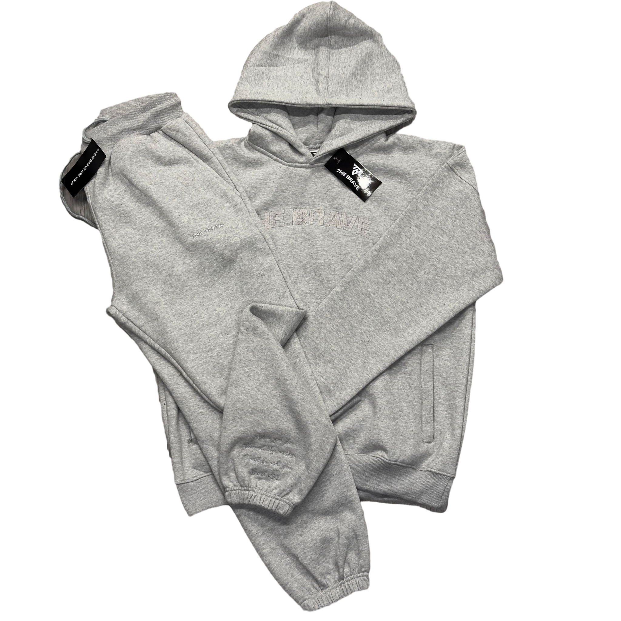 7HE BRAVE "FRESHMAN" HOODIE SET (CONCRETE GREY)