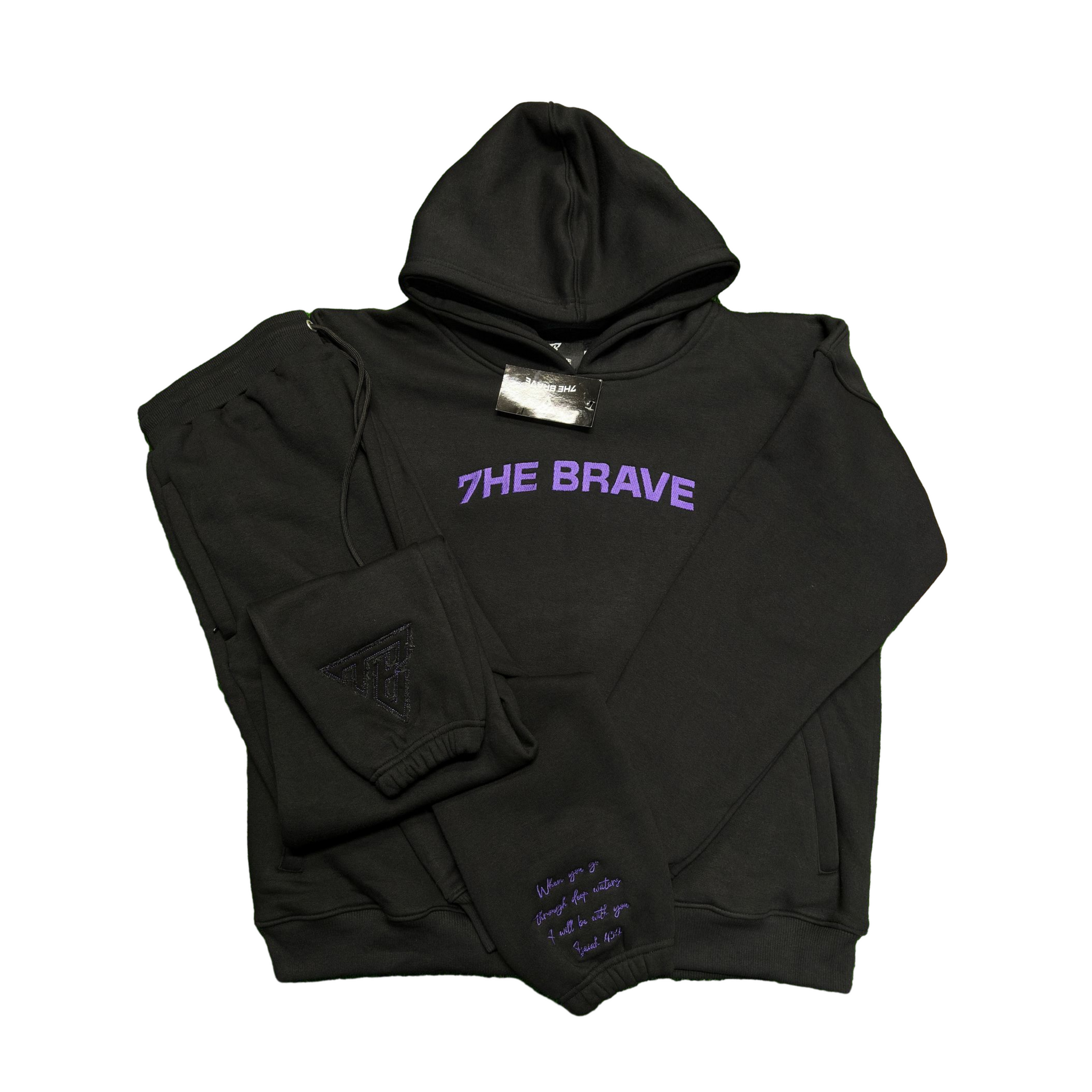 7HE BRAVE "FRESHMAN" HOODIE SET (7HE BANK - PURPLE)