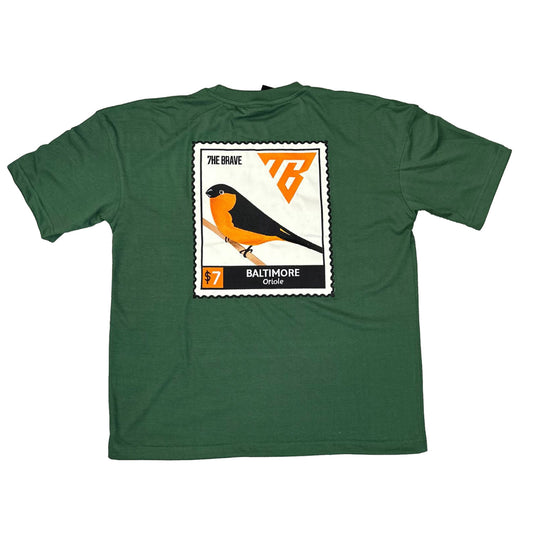 "STAMPED” Baltimore Oriole Oversized T-Shirt - Green